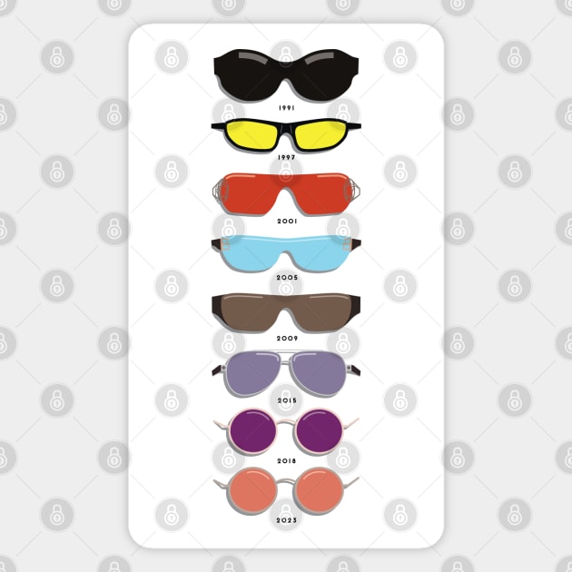 The Showman's Sunglasses Magnet by Rad Love